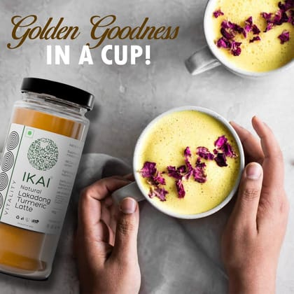 Natural Lakadong Turmeric Latte | Haldi Doodh | Customised For Vitality | Immunity Booster | 100g