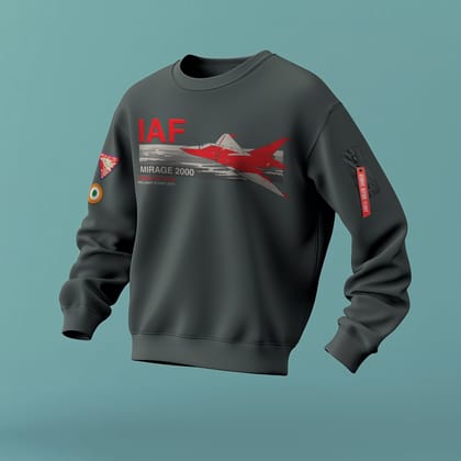 Indian Air Force: Mirage 2000 Grey Sweatshirt-xl