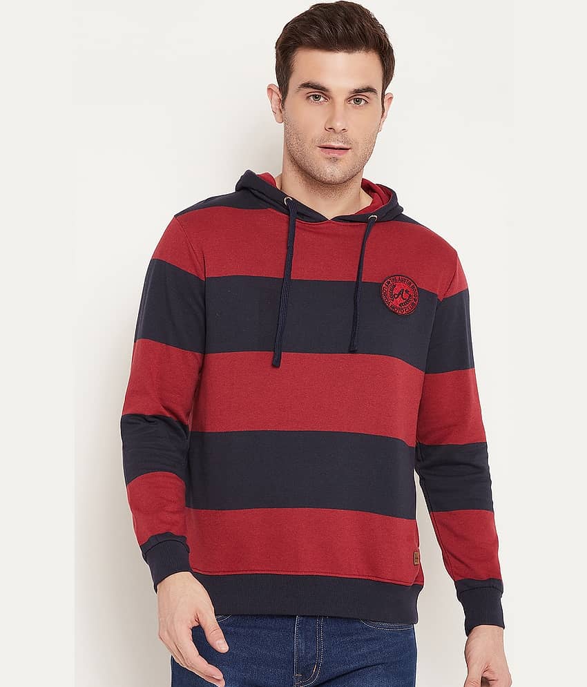 AUSTIN WOOD Fleece Hooded Men's Sweatshirt - Multi ( Pack of 1 )