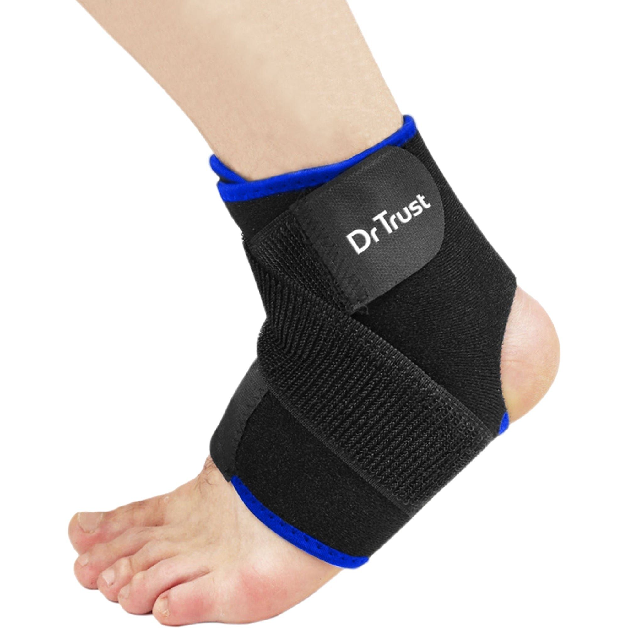 Dr Trust USA Ankle Binder Elastic Wrap Compression Strap For Fracture, Broken Ankle & Injury Pain Relief, Orthopaedic Foot Support 332 (Pack of 1)