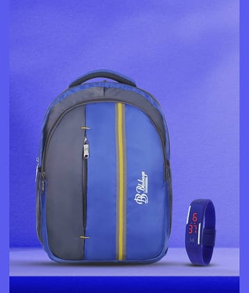 Blubags Blue Polyester Backpack ( 45 Ltrs )