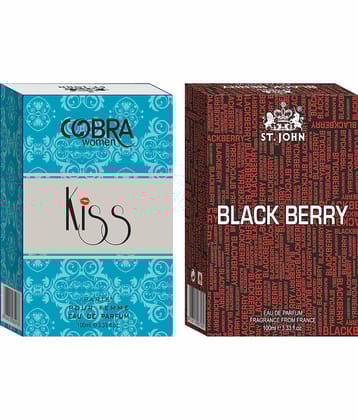 St. John - Cobra Kiss & Blackberry Perfume 100ml Each Eau De Parfum (EDP) For Unisex 100ml ( Pack of 2 )