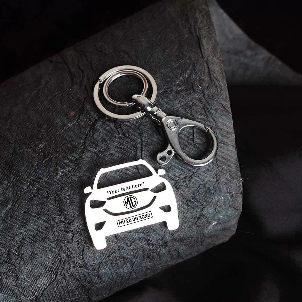 MG Astor Keychain-Front View / Silver