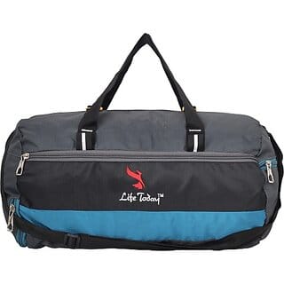 Life Today 40 L Hand Duffel Bag - Gym Bag for Men and Women | Boys and Girls | Sports Duffel Bags - Grey - Regular Capacity