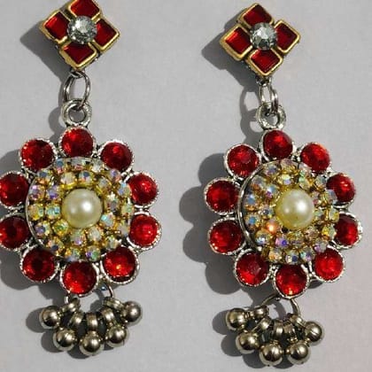 Silver Oxidise Earing