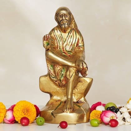 Brass Showpiece Sai Baba Statue (BSMAS1351 D)