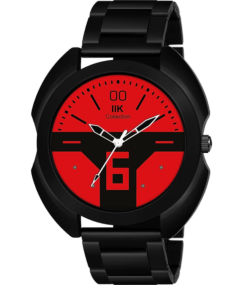 IIK COLLECTION - Black Stainless Steel Analog Men's Watch