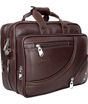 Leather World - Brown P.U Office Bag