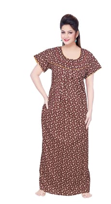Satyam Nighties Women Premium Cotton Nighty With Pocket