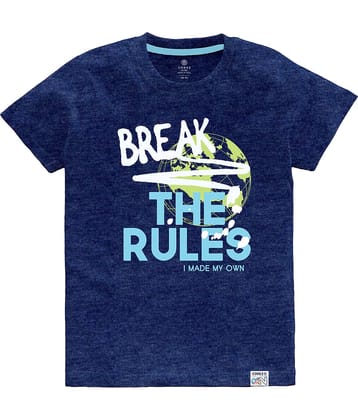 CODEZ Pack of 1 Boys Cotton Blend T-Shirt ( Blue )