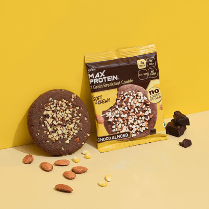 Max Protein Cookies Choco Almond 60g | Zero Added Sugar Max Protein Cookies Choco Almond 60g | Zero Added Sugar - Pack of 12 Max Protein Cookies Choco Almond 60g | Zero Added Sugar Max Protein Cookies Choco Almond 60g | Zero Added Sugar - Pack of 12