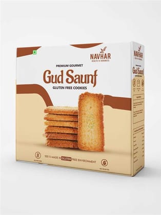 NAVHAR GF GUD SAUNF BISCUITS 18% NAVHAR GF GUD SAUNF BISCUITS 18%