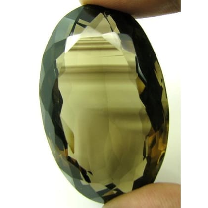 TOP LARGE Fine 186Ct Oval Cut Smoky Quartz Crystal Gemstone