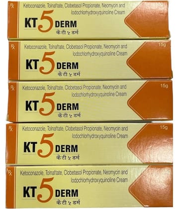 Kt 5 Derm Face Cream 15 Gm (Pack Of 5)
