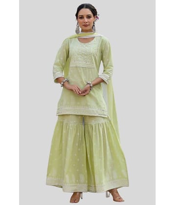 Juniper - Pink Straight Cotton Blend Women's Stitched Salwar Suit ( Pack of 1 )