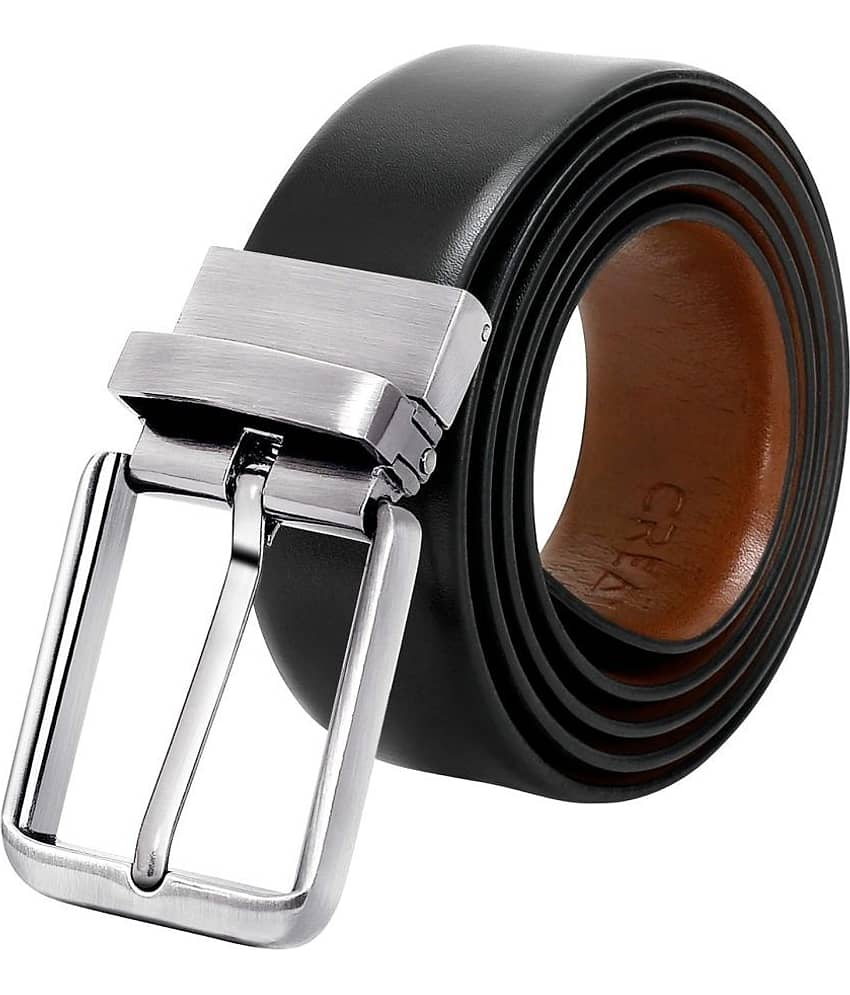 Creature - Black Leather Men's Formal Belt ( Pack of 1 )