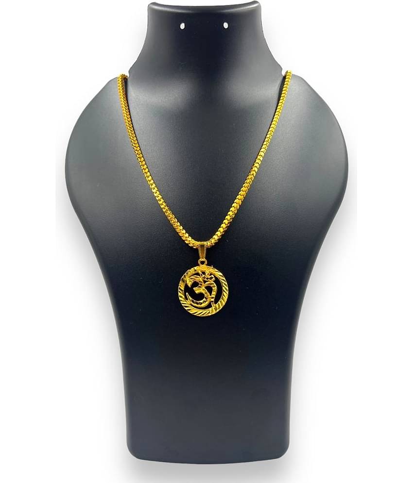 AKLINA Gold Religious Pendant With Chain ( Pack of 1 )