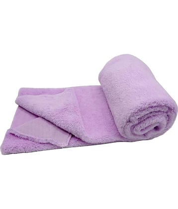 PRANSUNITA Super Soft Rabbit Carpet Fur Cloth, Size 38" x 32", Hair Length 2 cm, Used for Dresses, Home Furnishing, Soft Toys Making, and Jackets Etc, Color - Light Purple