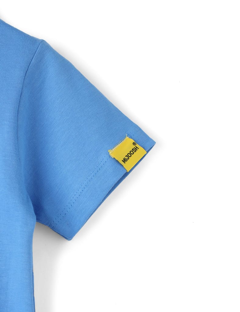 Elegant Kids Boys T shirt Cotton All Aboard Blue Born Chiller 2025 at ShopCircuit | ONDC