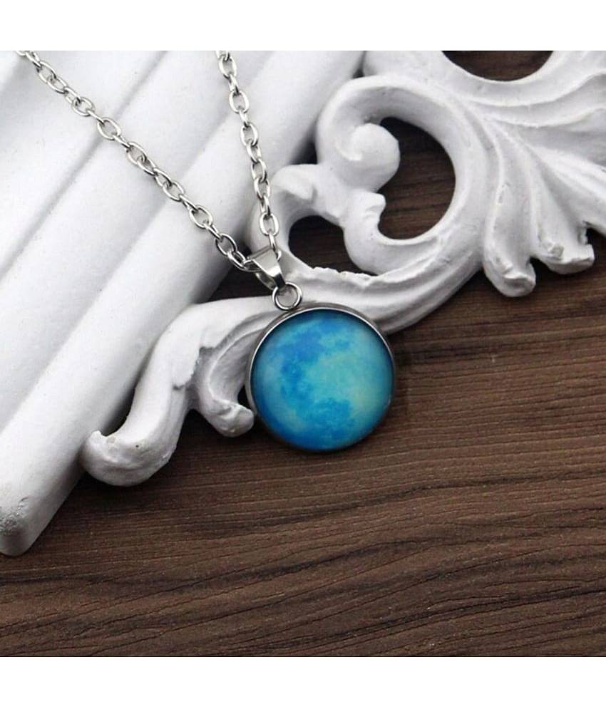 FASHION FRILL Blue Pendant ( Pack of 1 )