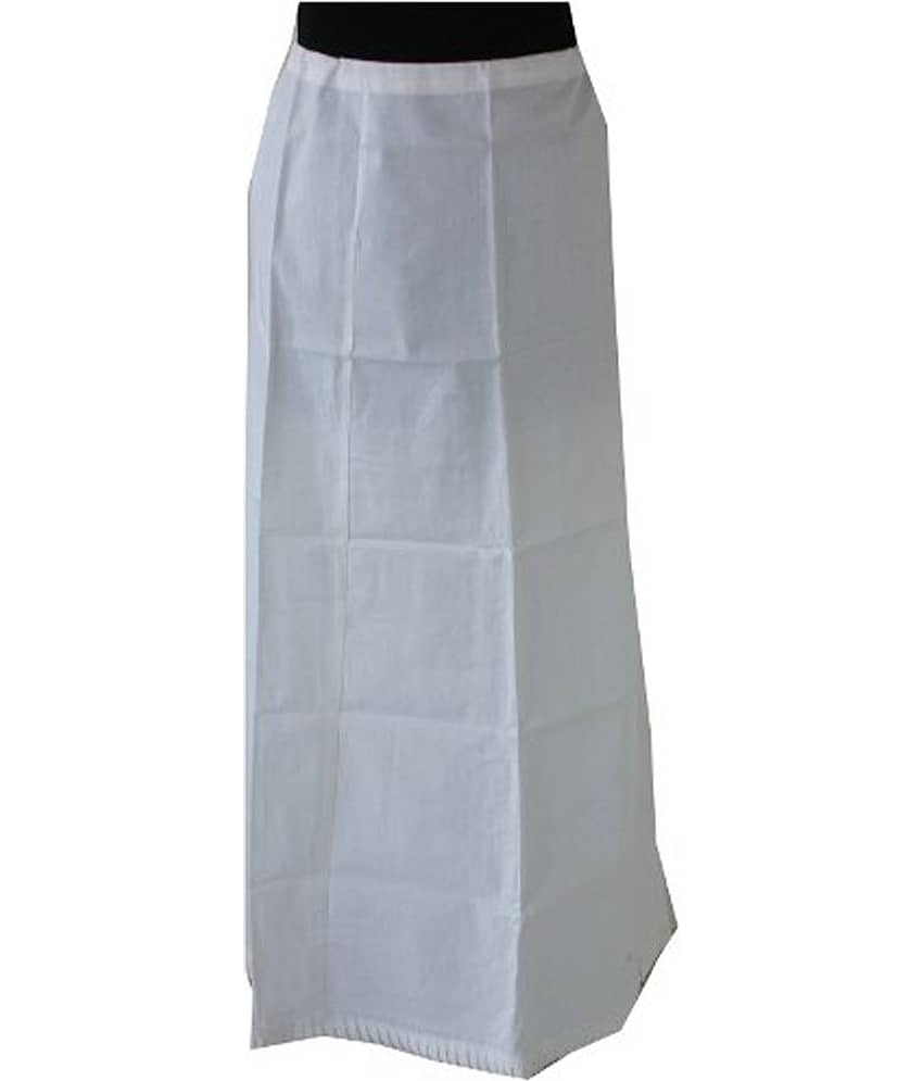 Rkp White Cotton Petticoat