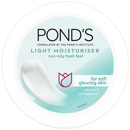 Ponds Light Moisturiser - Non-Oily Fresh Feel, For Soft, Glowing Skin, 100 Ml