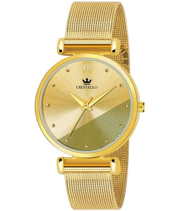 Crestello - Gold Metal Analog Womens Watch