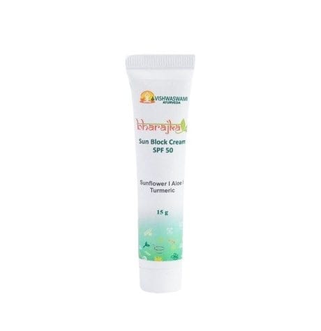 Vishwaswami Ayurveda Sun Block Cream SPF 50, 15 gm