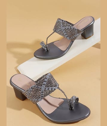 Picktoes Gray Women's Sandal Heels