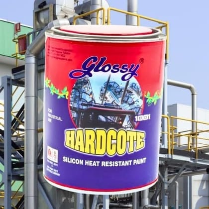 1001 Hardcote Heat Resistant Aluminium Paint upto 600 C - For Protection of high-temperature boilers, heat exchangers, refineries, equipment in power plants Etc. (1 Litre)