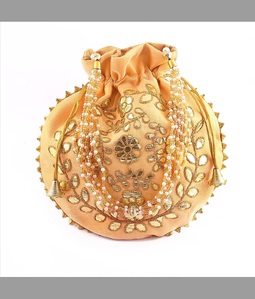 Apratim Gold Silk Potli