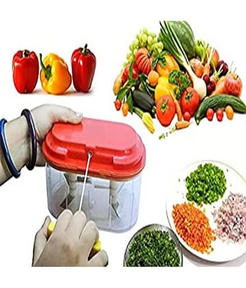 purple dust - Multicolour Plastic Mannual Chopper 1000 ml ( Pack of 1 )