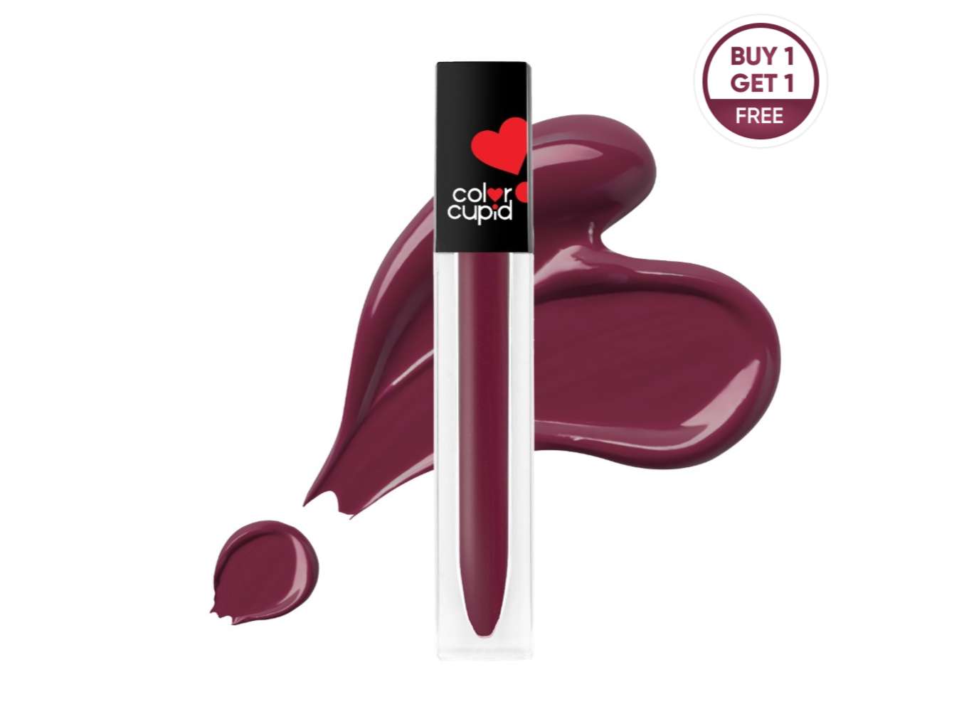 BUY 1 GET 1 - Color Cupid Forever Love Matte Liquid Lipstick - Tipsy Wine - 4.1 g