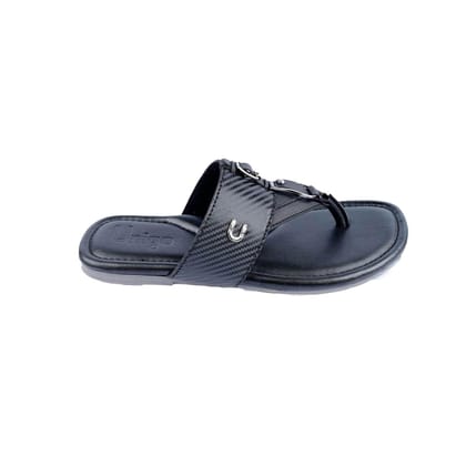 Drago Stylish Chappal for Men (Size: 7 to 12)-7 / Black