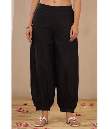 Juniper - Black Cotton Blend Flared Women's Palazzos ( Pack of 1 )