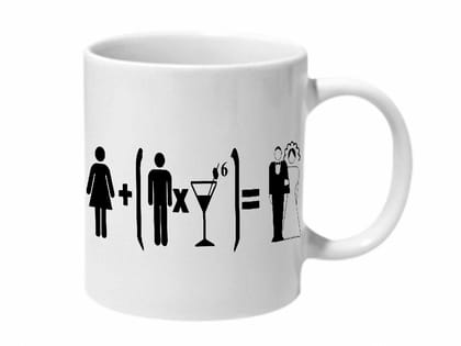 Multicolor Marriage Formula Ceramic Mug