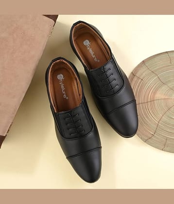 Stylelure Black Men's Oxford Formal Shoes