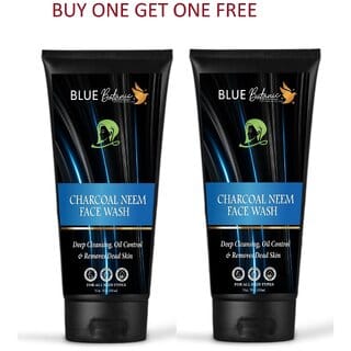 BLUE BOTANIC CHARCOAL NEEM FACE WASH BUY ONE GET ONE FREE
