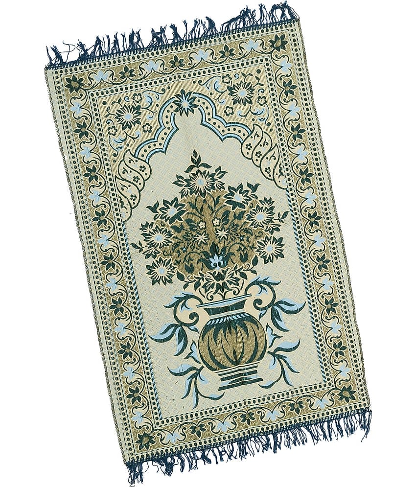 ADIRNY Yellow Single Cotton Prayer Mat ( 110 X 70 cm )