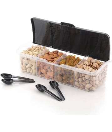 Metrolife Kitchen Organizer Plastic Grey Multi-Purpose Container ( Set of 1 )