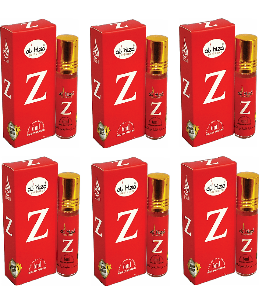 Al Hiza Zafran Below 50ml Attar ( Pack of 6 )