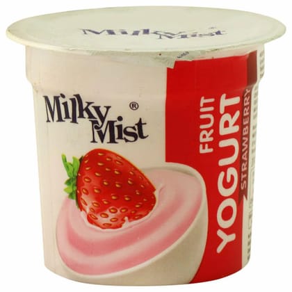 Milky Mist Strawberry Fruit Yogurt, 100 gm
