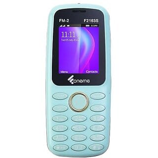 Oneme F2163 (Dual Sim, 1.8 Inch Inch Display, 1100 mAh Battery, Light Blue)