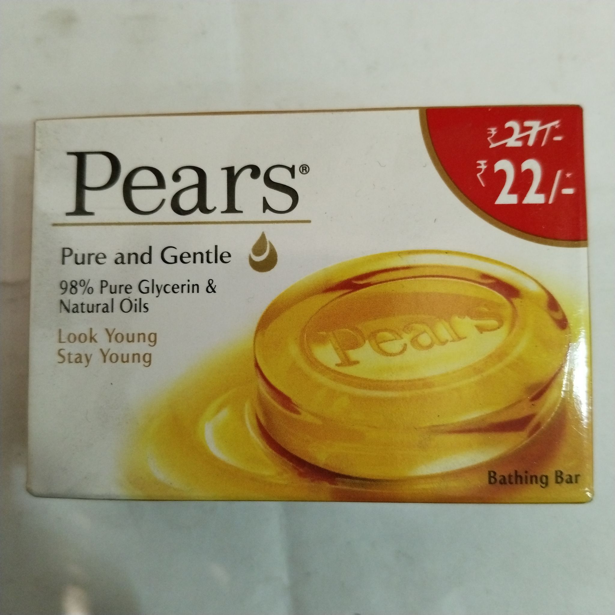 Pears Pure and gentle Look young Stay young Bathing bar 