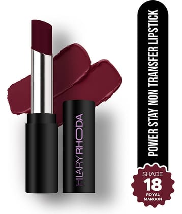 Hilary Rhoda Maroon Matte Long Lasting Creme Lipstick ( Pack of 1 )