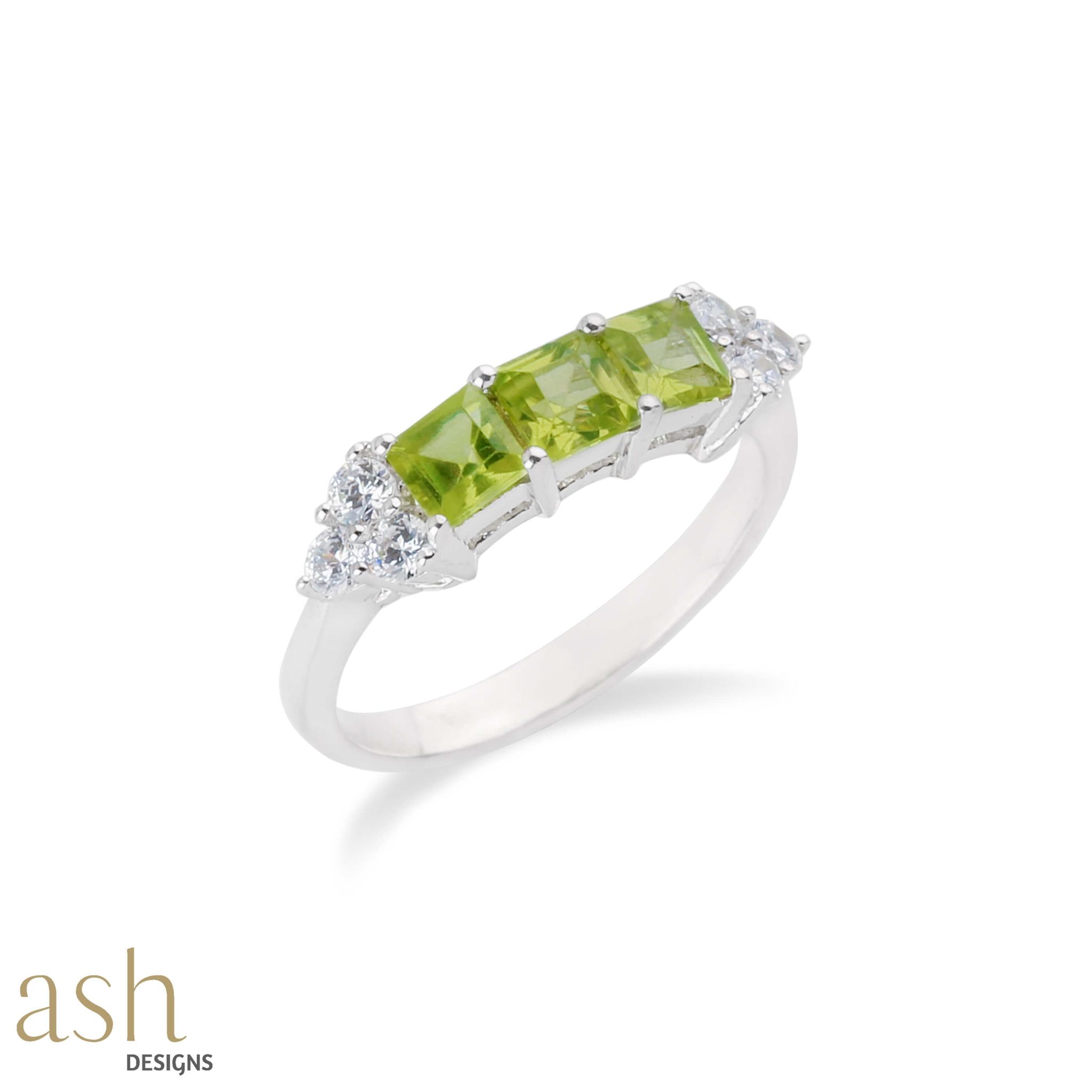 Zailei Peridot Ring-US 8