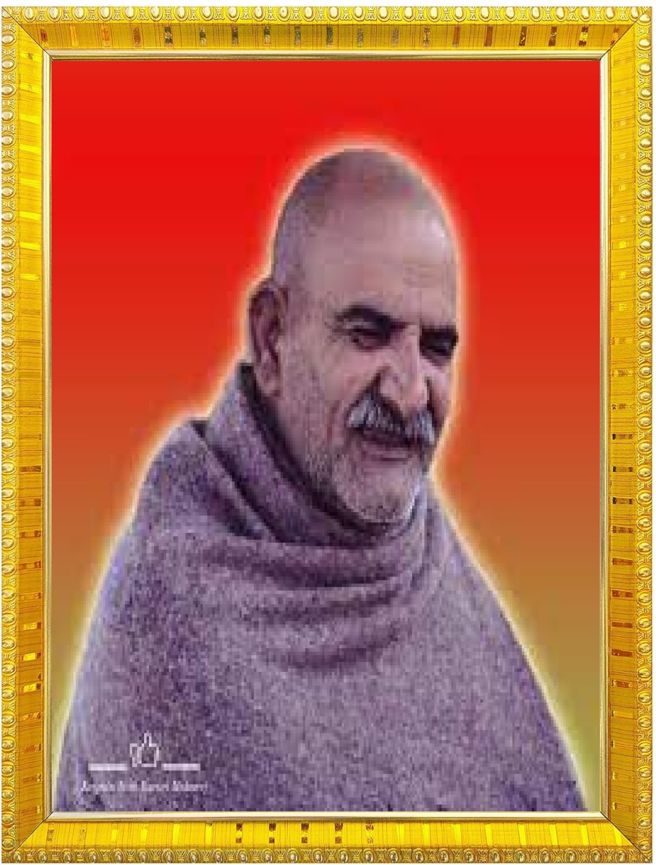 NOKKES Neem Karoli Baba Neev Karori baba Photo Frames Religious Photo frame 5X7 Inch Photo Frame_W27