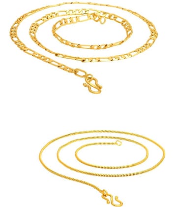 shankhraj mall Gold Plated Chains Combo ( Set of 1 )
