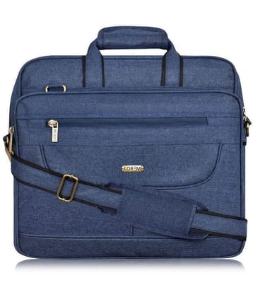 Lorem - Blue Textured Messenger Bag - Blue