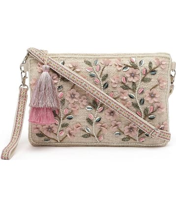 Anekaant Sling Bag Cotton Set of 1 ( Off White )